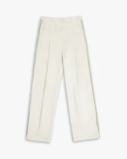 1 × Cotton Pleated Pants