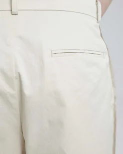 1 × Cotton Pleated Pants