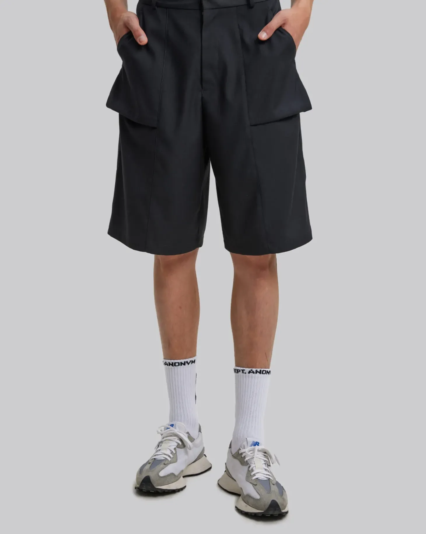 1 × Formalwear Paneled Shorts