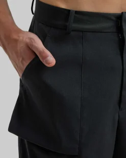 1 × Formalwear Paneled Shorts