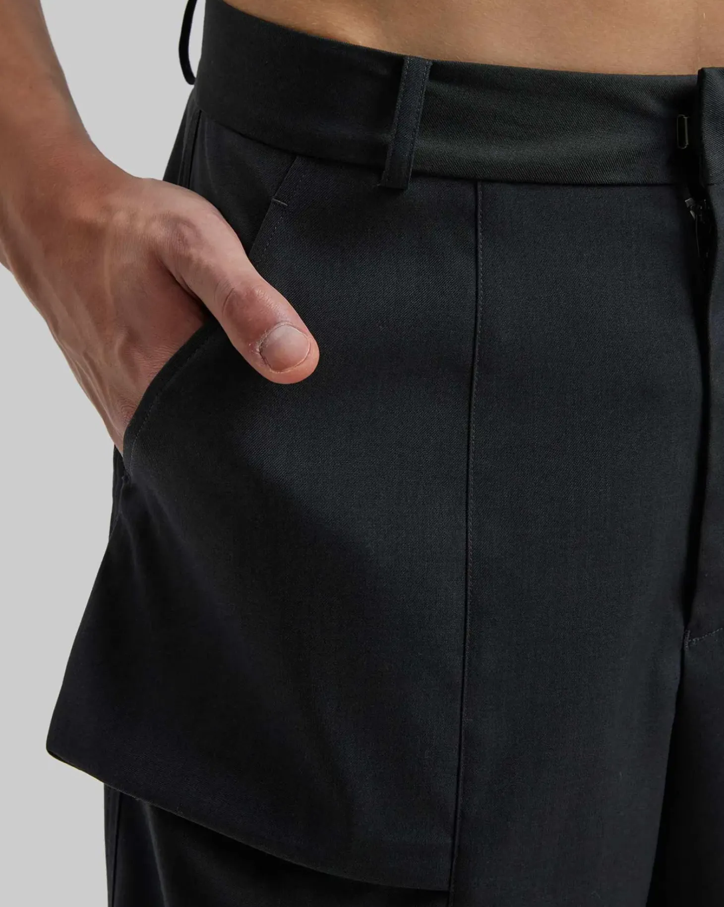 1 × Formalwear Paneled Shorts