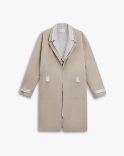 1 ×Double Lapel Coat