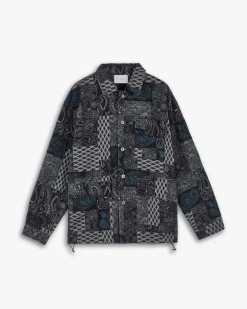 1 ×Intricate Pattern Overshirt