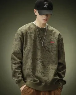 All Print Crewneck Sweatshirt