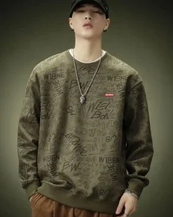 All Print Crewneck Sweatshirt