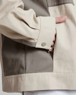 All-Cotton Paneled Jacket