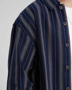 All-Cotton Striped Shirt