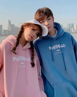 Basic Kangaroo Pocket Drawstring Hoodie