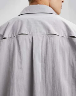 Breathable Nylon Paneled Shirt