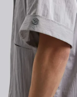 Breathable Nylon Paneled Shirt