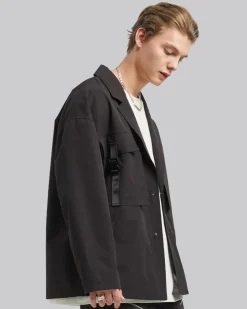 Buckle Pocket Blazer