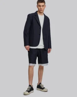 Button-Lapeled Blazer