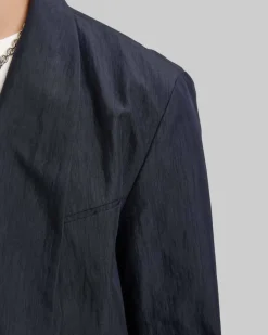 Button-Lapeled Blazer