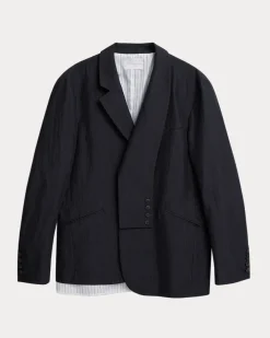 Button-Lapeled Blazer