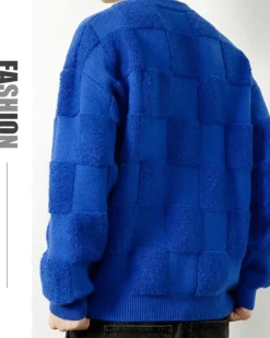 Checked Crewneck Jumper