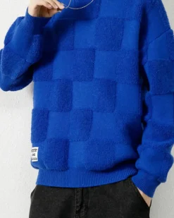Checked Crewneck Jumper