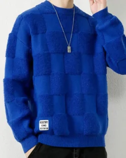 Checked Crewneck Jumper