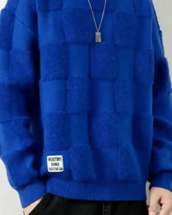 Checked Crewneck Jumper