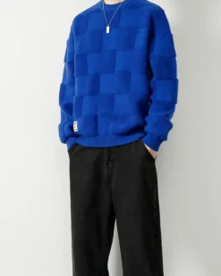 Checked Crewneck Jumper