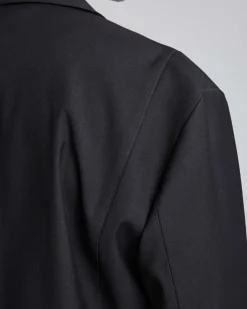 Coat With A Double-Layered Front Set