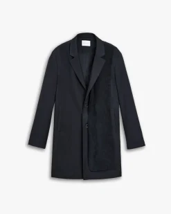 Coat With A Double-Layered Front Set