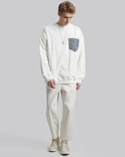 Contrast Color Crewneck Sweatshirt