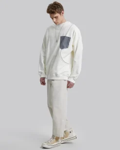 Contrast Color Crewneck Sweatshirt