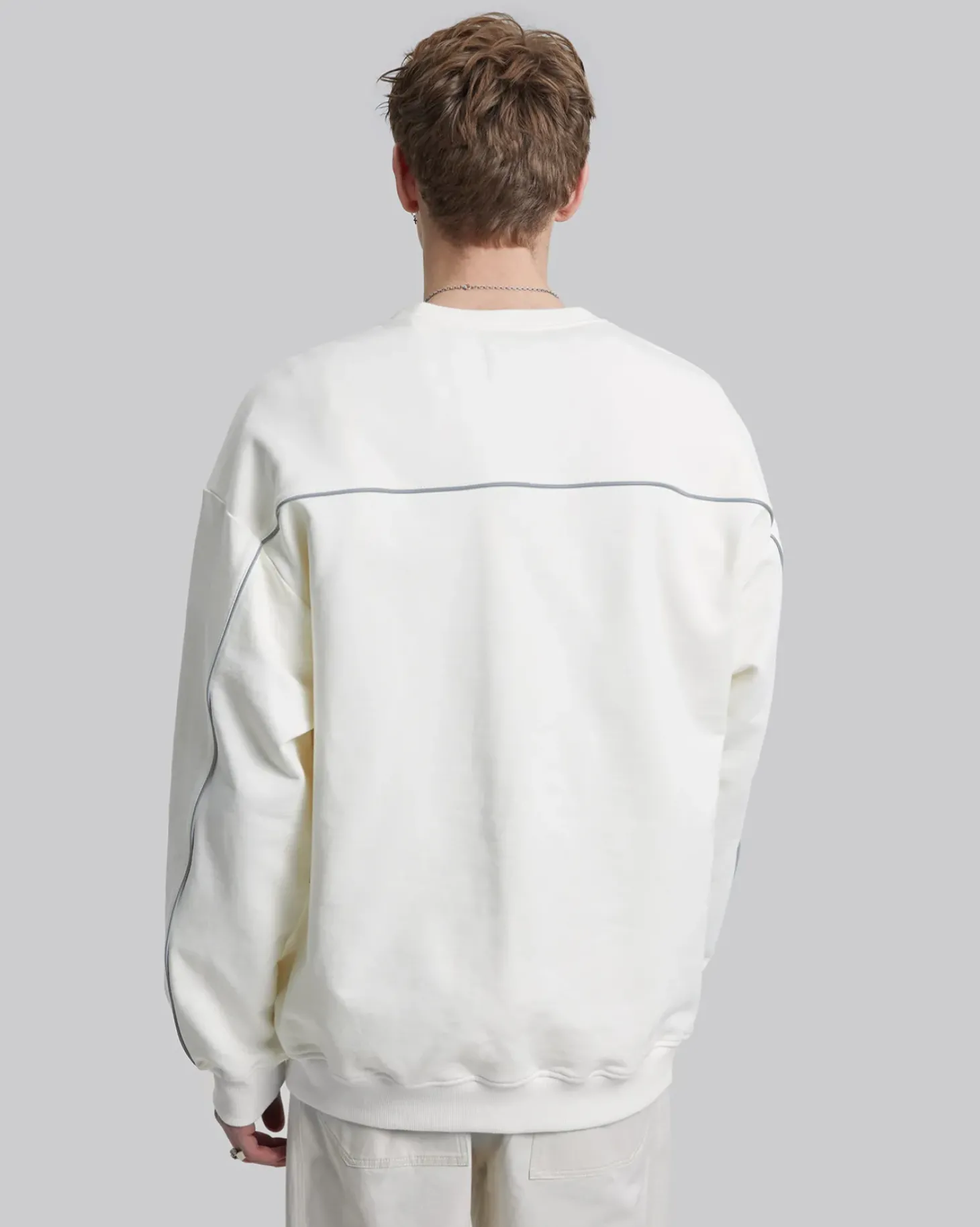Contrast Color Crewneck Sweatshirt