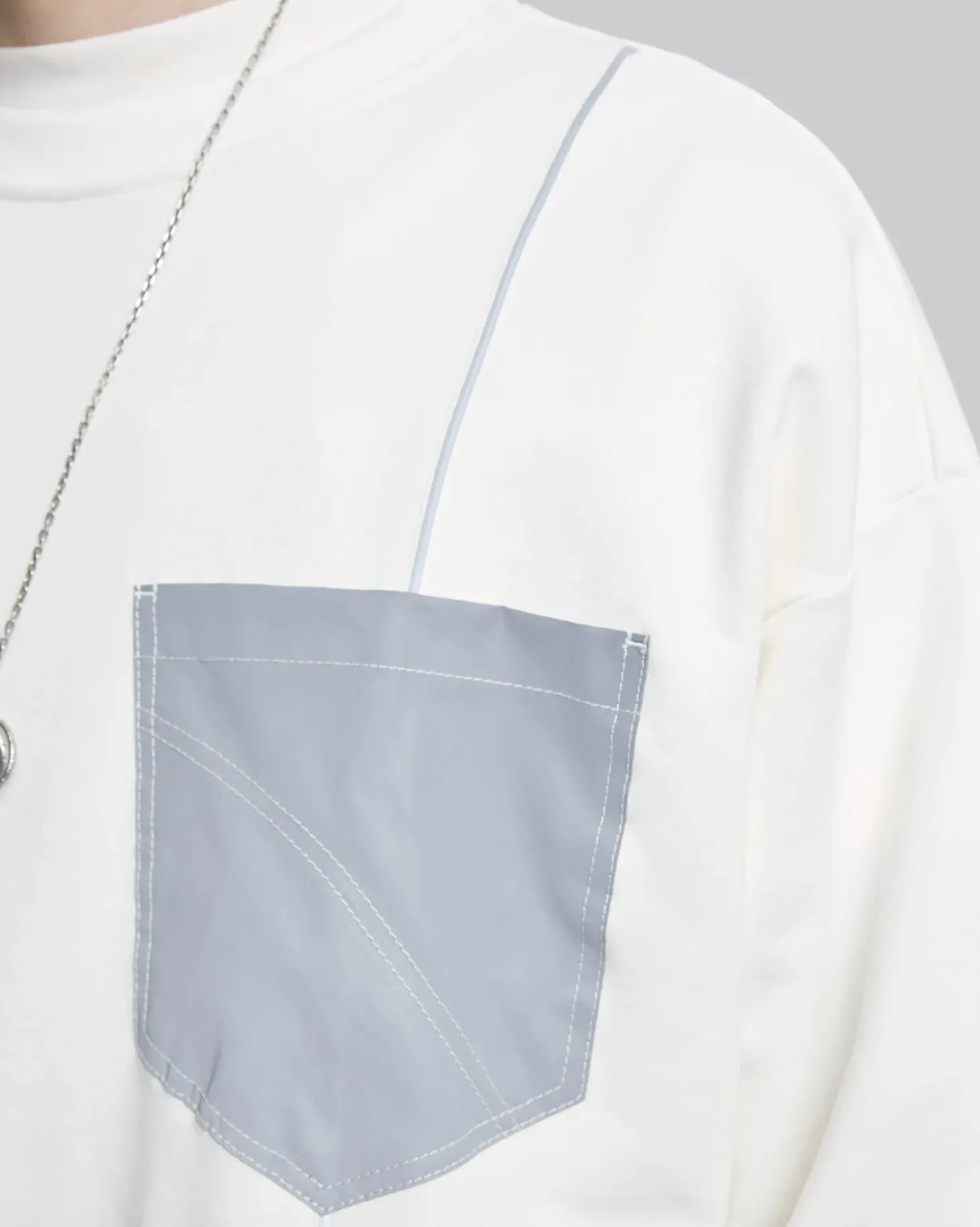 Contrast Color Crewneck Sweatshirt