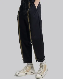 Contrast Stripe Tapered Pants