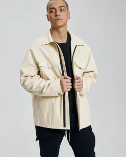 Contrasting Zipper Jacket