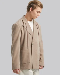 Corduroy Drawstring Blazer