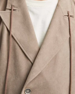 Corduroy Drawstring Blazer