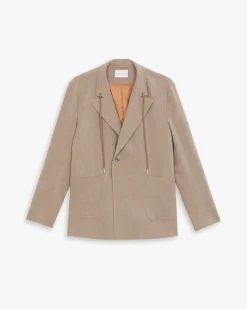 Corduroy Drawstring Blazer