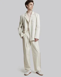Cotton Criss-Cross Blazer Set