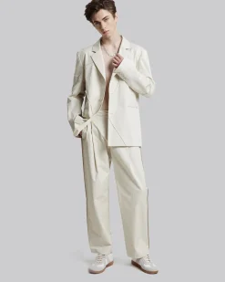 Cotton Pleated Pants
