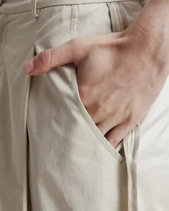 Cotton Pleated Pants