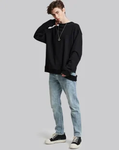 Cotton Ripped Sweatshirt