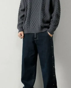 Crewneck Cable-Knit Jumper