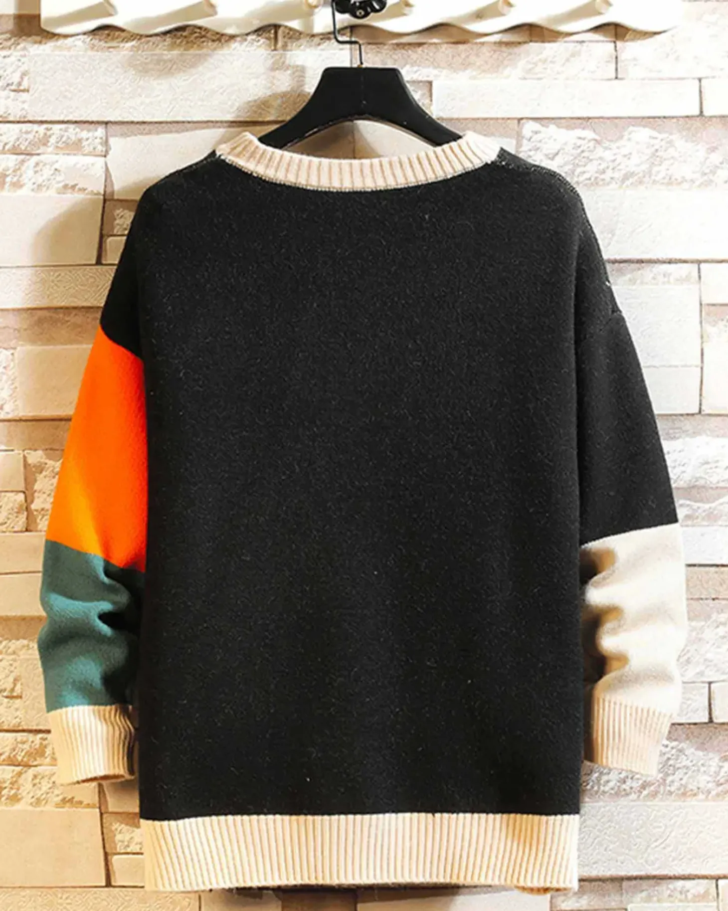 Crewneck Colorblock Knit Jumper