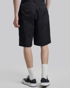 Diagonal Zipper Shorts
