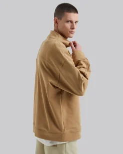 Diagonal Zipper Sweatshirt