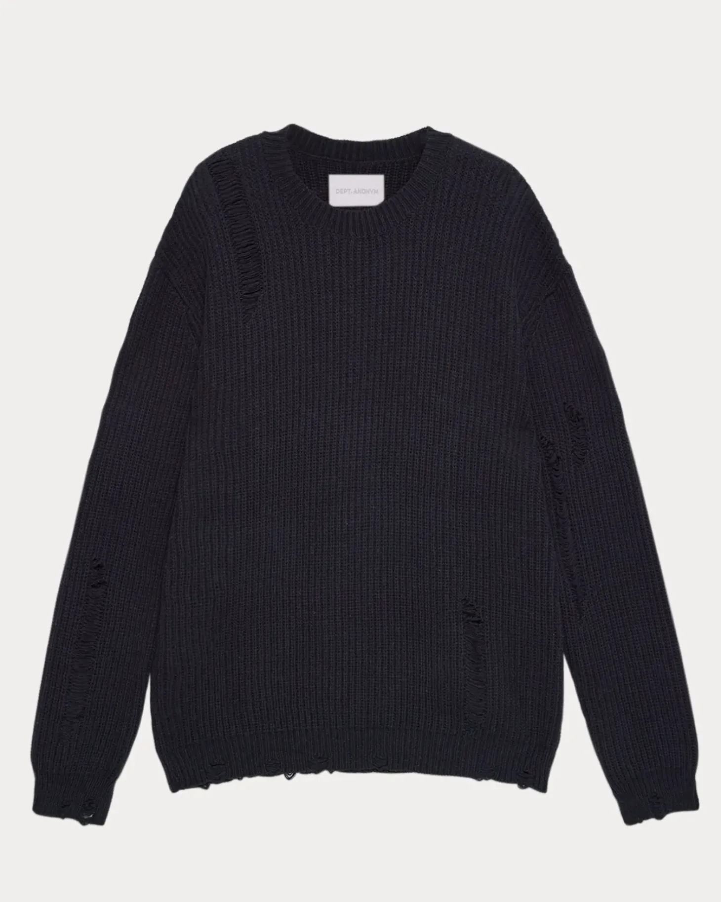 Distressed Crewneck Sweater