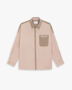 Double Placket Oversize Shirt