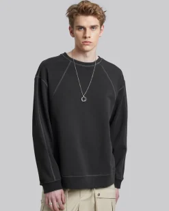 Exposed Paneling Seam Sweatshirt