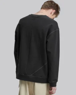 Exposed Paneling Seam Sweatshirt