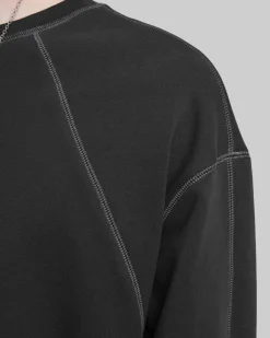 Exposed Paneling Seam Sweatshirt