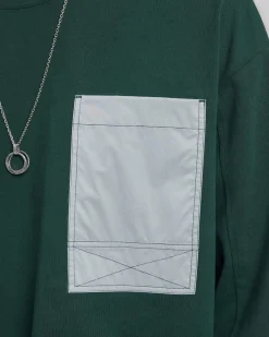 Exposed Seam Pocket Sweatshirt