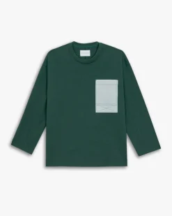 Exposed Seam Pocket Sweatshirt