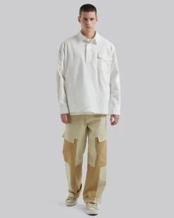 Exposed Seam Polo-Shirt